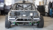 Huezo Racing custom fabricated 8-point roll cage on 1992 240SX.
