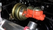 Huezo Racing builds custom Brake Systems. This example: 8in Power booster w/4wheel vented disks/ custom stainless lines w/proportioning valve on 1969  Big Block Roadrunner