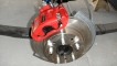 Huezo Racing builds custom Brake Systems. This example: 8in Power booster w/4wheel vented disks/ custom stainless lines w/proportioning valve on 1969  Big Block Roadrunner
